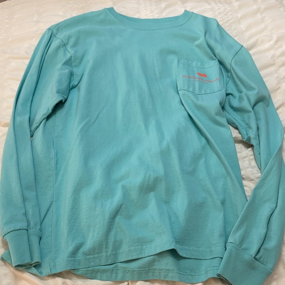 Southern Marsh Aqua Long Sleeve Tee